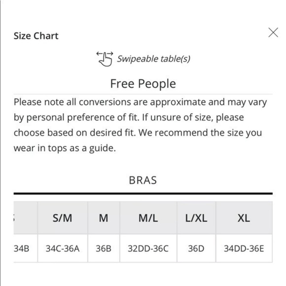 22.Free People Lace Racerback Bra Small - Picture 5 of 5